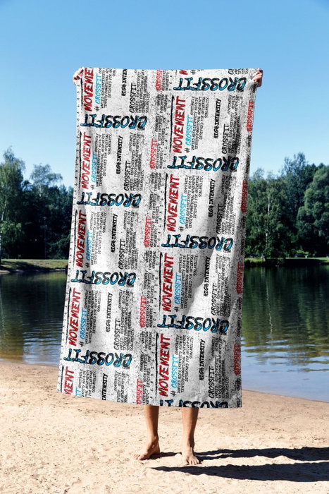 Mijölnir Crossfit Sport 70 Toalla de Playa Multicolor de Poliéster y Poliamida 70x130 cm